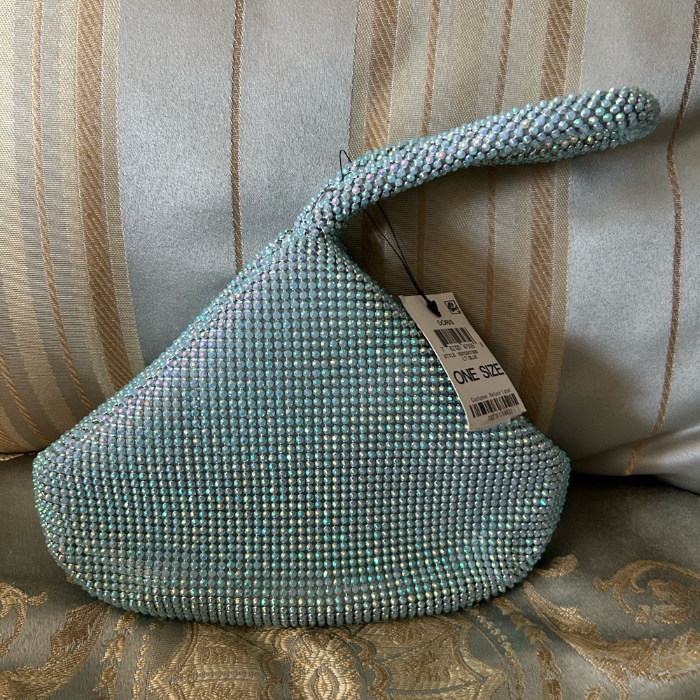 💎INC International Concepts Iridescent Blue Clutch